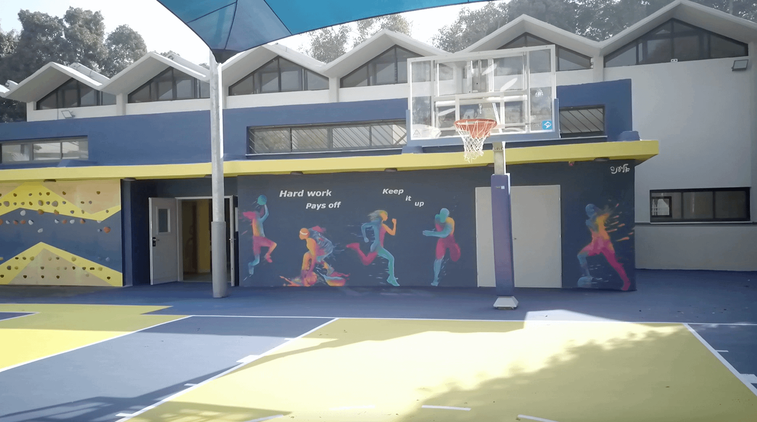 ציור קיר בית ספר ניצנים רמת גן